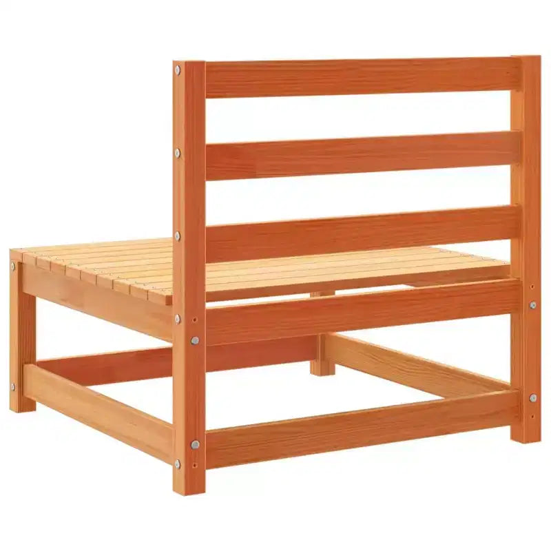 vidaXL Set Divano Modulare da Giardino con Cuscini e Legno Massello
