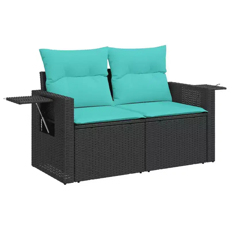 Set divano da giardino vidaXL e rattan PE modulare