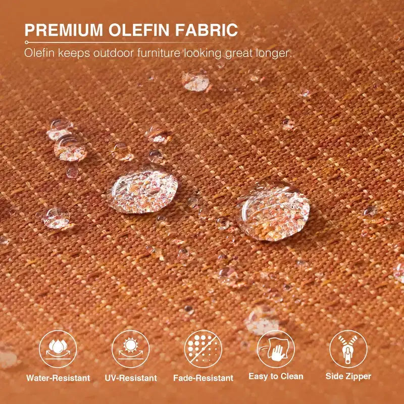 Set di divani da esterno premium UPTIOT con sedie girevoli e pouf multifunzionali
