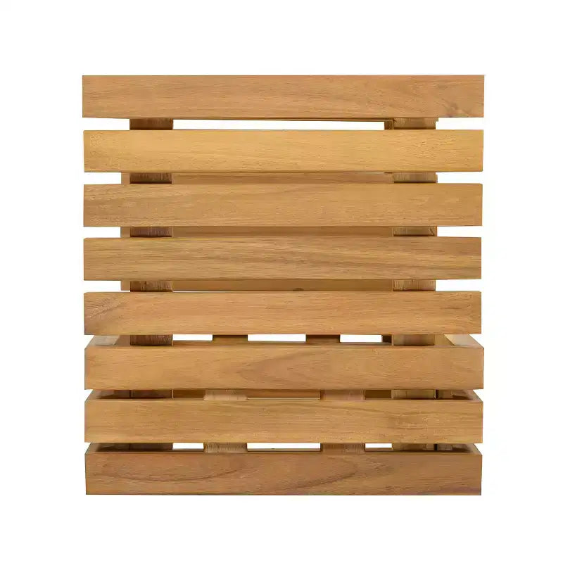 Christopher Knight Home Weston, set da 2 pezzi per esterno con sedia club moderna in legno di acacia e tavolino laterale, con cuscini