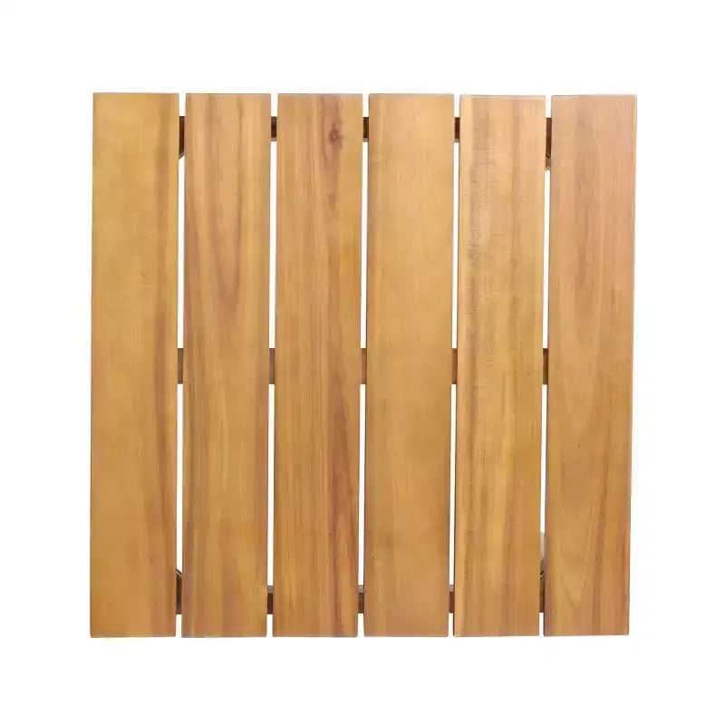 Christopher Knight Home Chalida Set 2 Pezzi Moderno Lettino Prendisole da Giardino in Legno di Acacia e Tavolino Laterale con Schienale Regolabile in 3 Posizioni