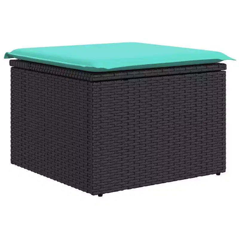 vidaXL Set Salotto da Giardino 4 pz Marrone Polyrattan