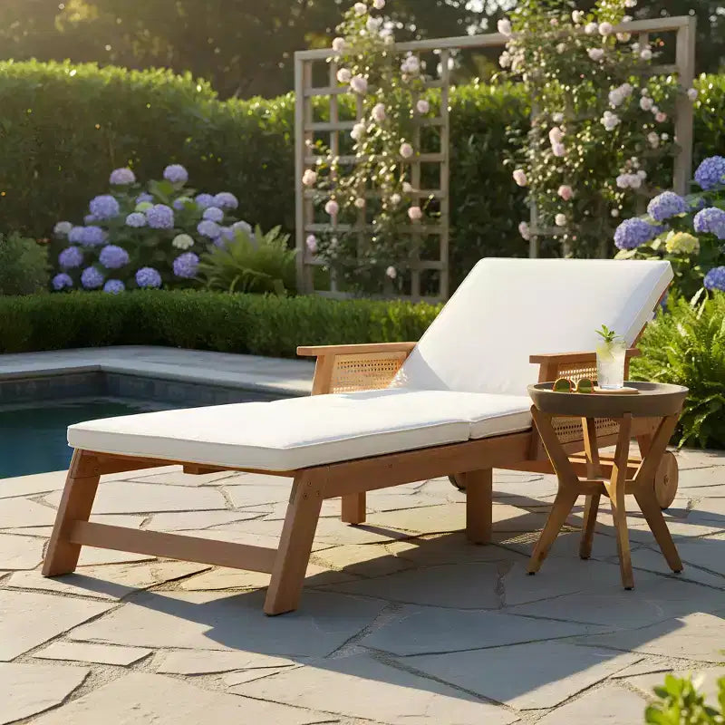 Christopher Knight Home Wei Set Salotto Esterno e Tavolino in Acacia a 2 Pezzi con Design in Vimini