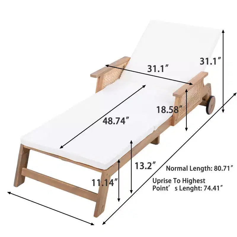 Christopher Knight Home Wei Set Salotto Esterno e Tavolino in Acacia a 2 Pezzi con Design in Vimini