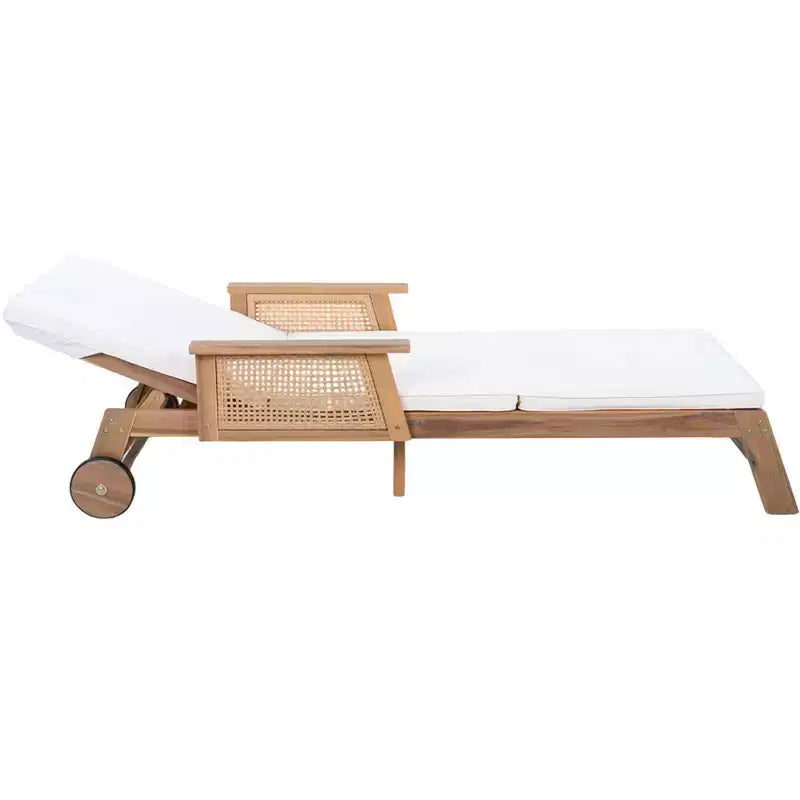 Christopher Knight Home Wei Set Salotto Esterno e Tavolino in Acacia a 2 Pezzi con Design in Vimini