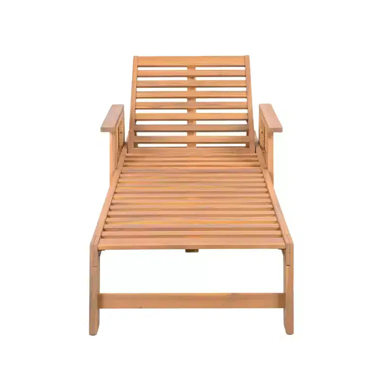 Christopher Knight Home Wei Set Salotto Esterno e Tavolino in Acacia a 2 Pezzi con Design in Vimini