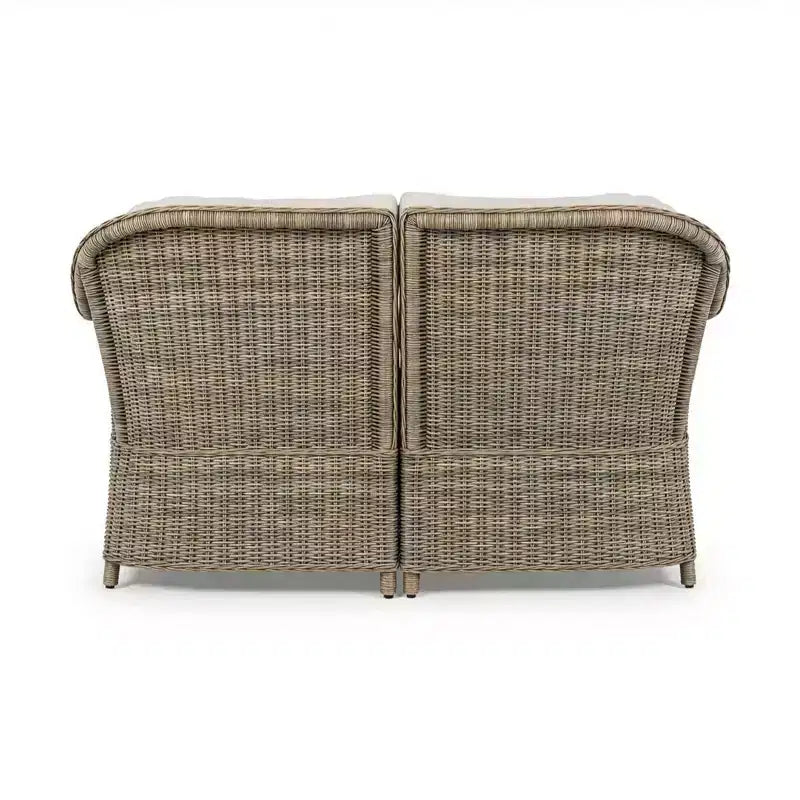 Divano, 2 sedie e tavolino da caffè in rattan sintetico "All-Weather" di Martha Stewart - Grigio anticato