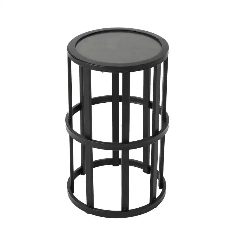 Christopher Knight Home Suriya, sedie girevoli da patio moderne in acacia con design a corda e tavolo in metallo