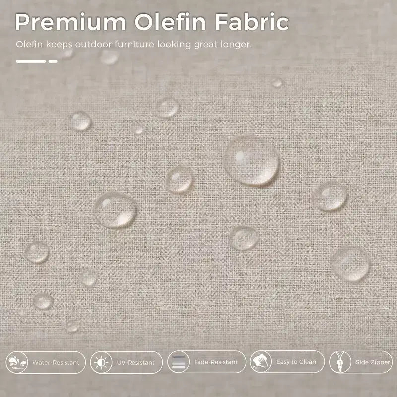 Set da Esterno Premium UPTIOT con Sedie Girevoli e Tavolino da Caffè