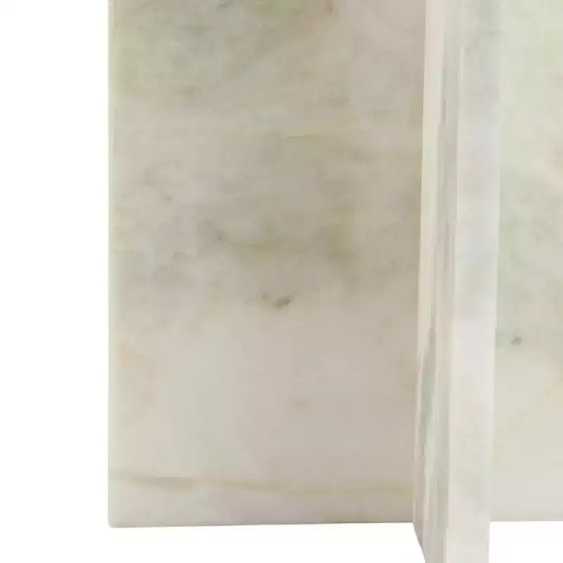 Tavolino rotondo in marmo, marrone e verde, 1 pezzo