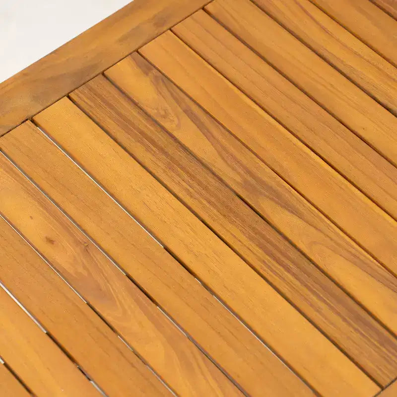 Set da Esterno Christopher Knight Home Lucas 4 Pezzi con Sedute in Corda Intrecciata, Legno di Acacia e Ferro