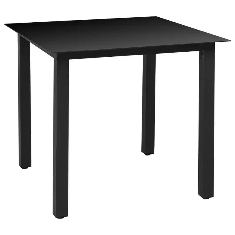 Set da pranzo vidaXL nero e marrone