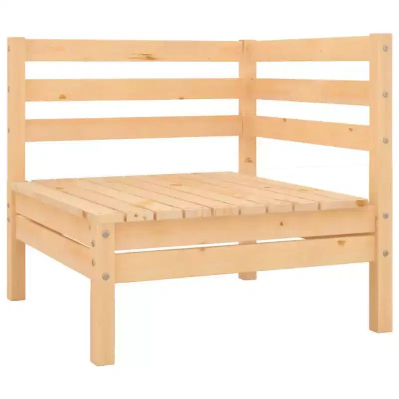 vidaXL Set divani da giardino in legno naturale, pino massiccio, grande, modulare