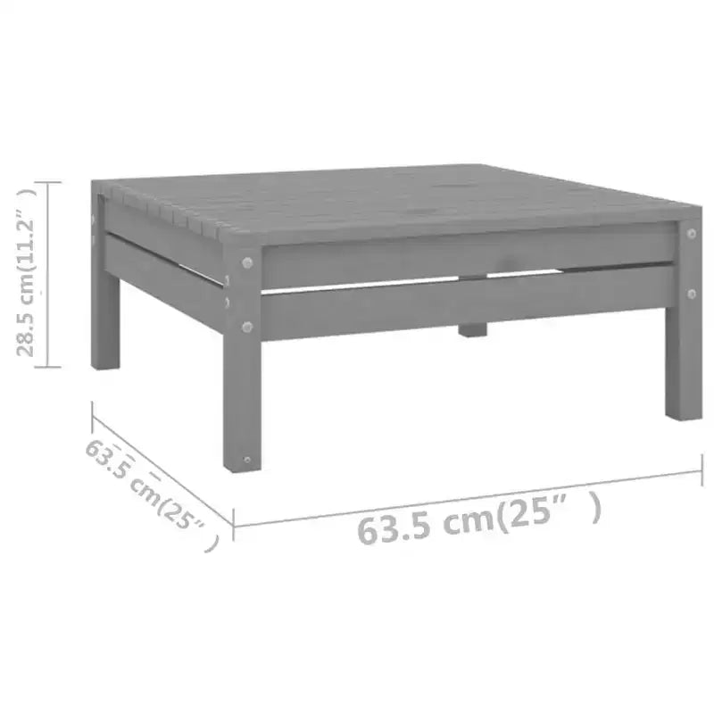vidaXL Set divani da giardino in legno naturale, pino massiccio, grande, modulare