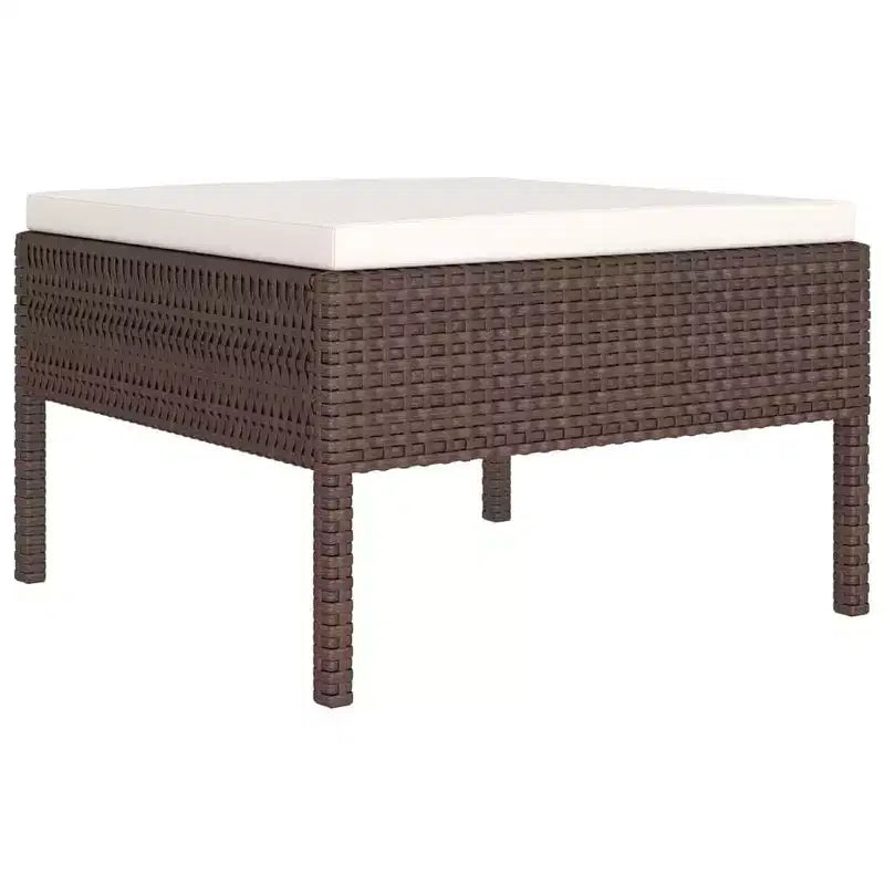 vidaXL Set da Salotto da Giardino Marrone