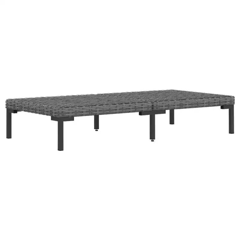 vidaXL Set Divani da Giardino Grigio Scuro Acciaio Rivestito a Polvere 6 Pezzi