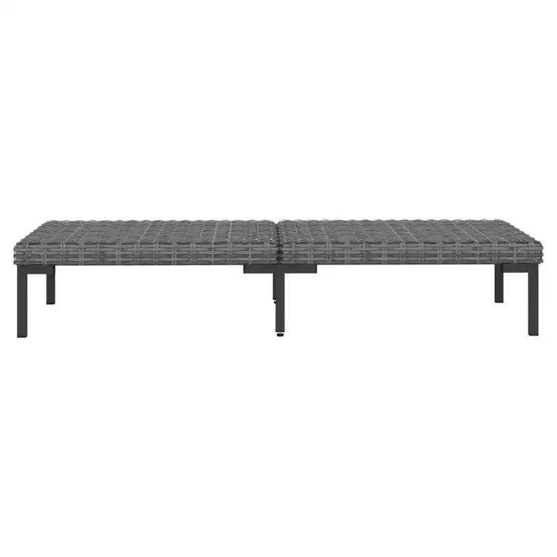 vidaXL Set Divani da Giardino Grigio Scuro Acciaio Rivestito a Polvere 6 Pezzi