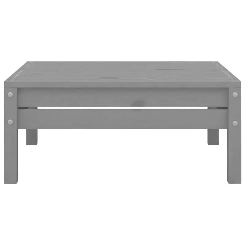 vidaXL Set Divani da Giardino Grigio in Legno Massello di Pino Set da 5 Pezzi Modulare