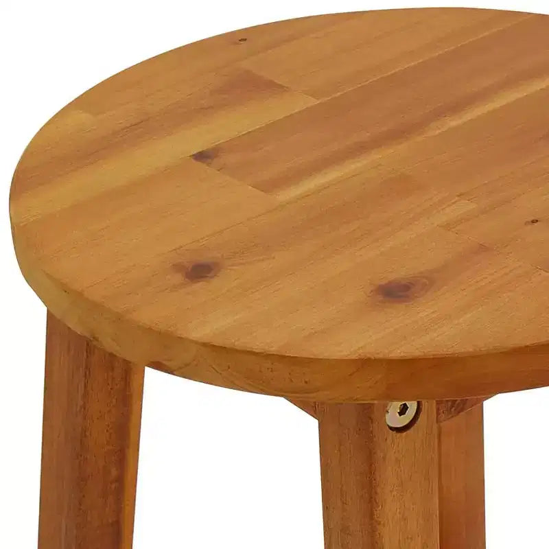 vidaXL Set da bar da giardino Legno massello di acacia Legno naturale Set 3 pezzi