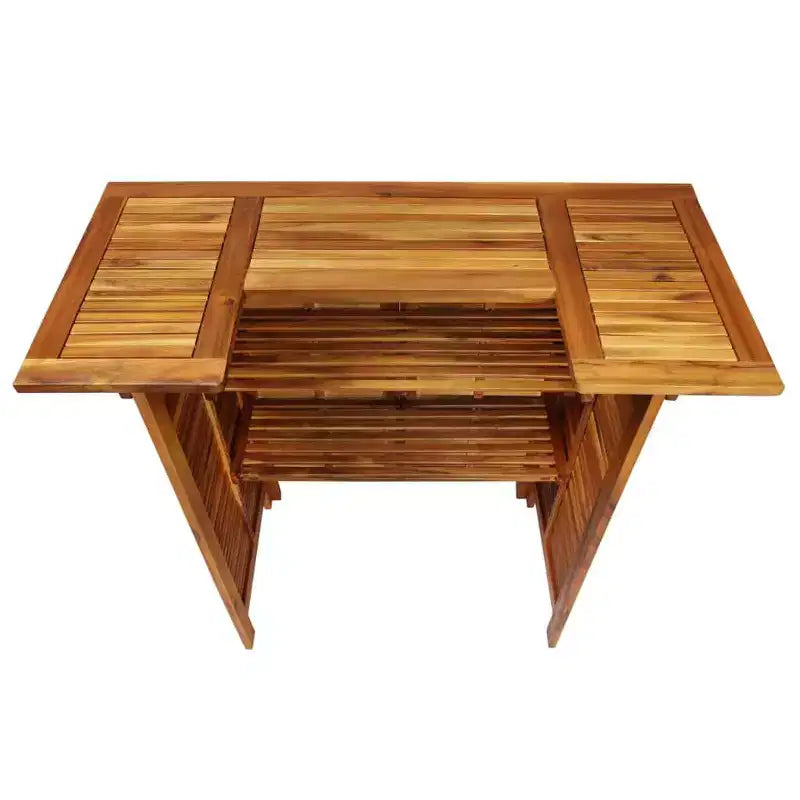 vidaXL Set da bar da giardino Legno massello di acacia Legno naturale Set 3 pezzi