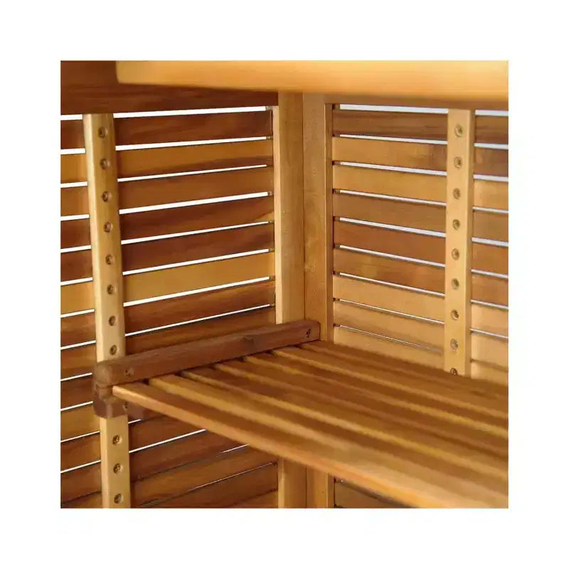 vidaXL Set da bar da giardino Legno massello di acacia Legno naturale Set 3 pezzi