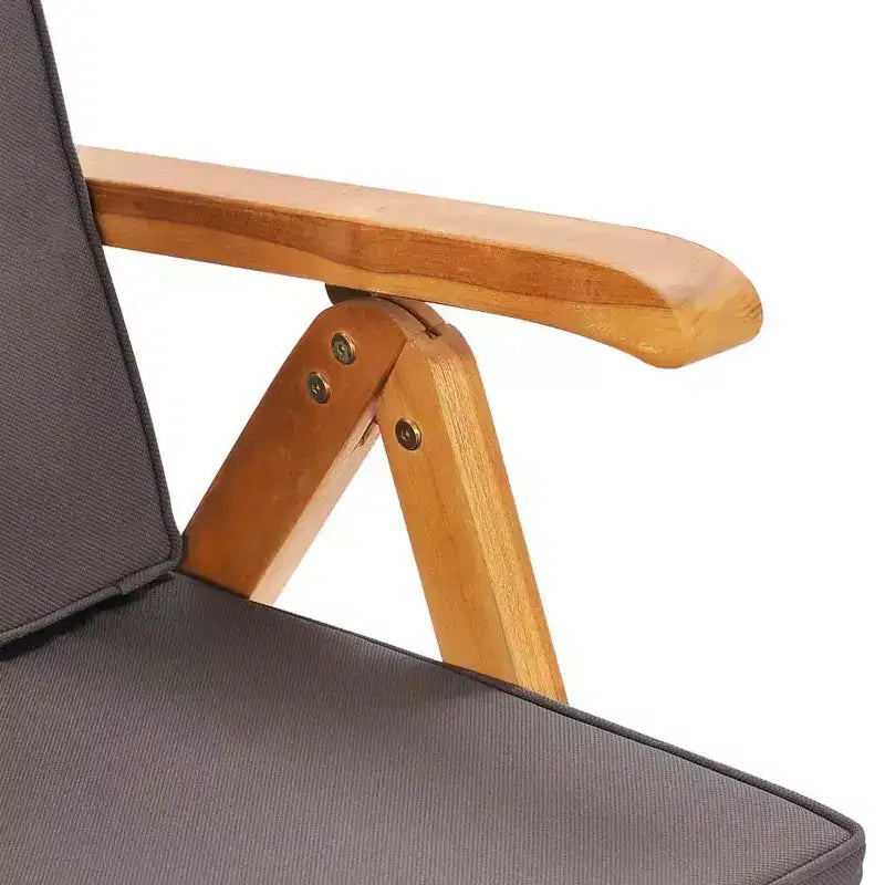 vidaXL Libreria con asse in legno di teak e cuscini in legno di teak Media