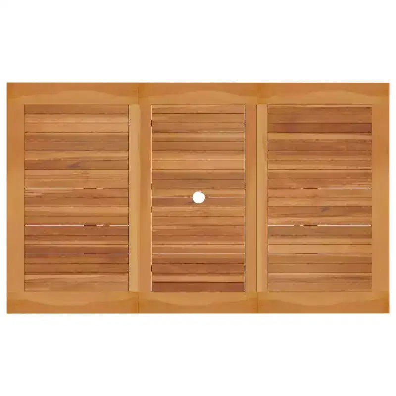 vidaXL Libreria con asse in legno di teak e cuscini in legno di teak Media
