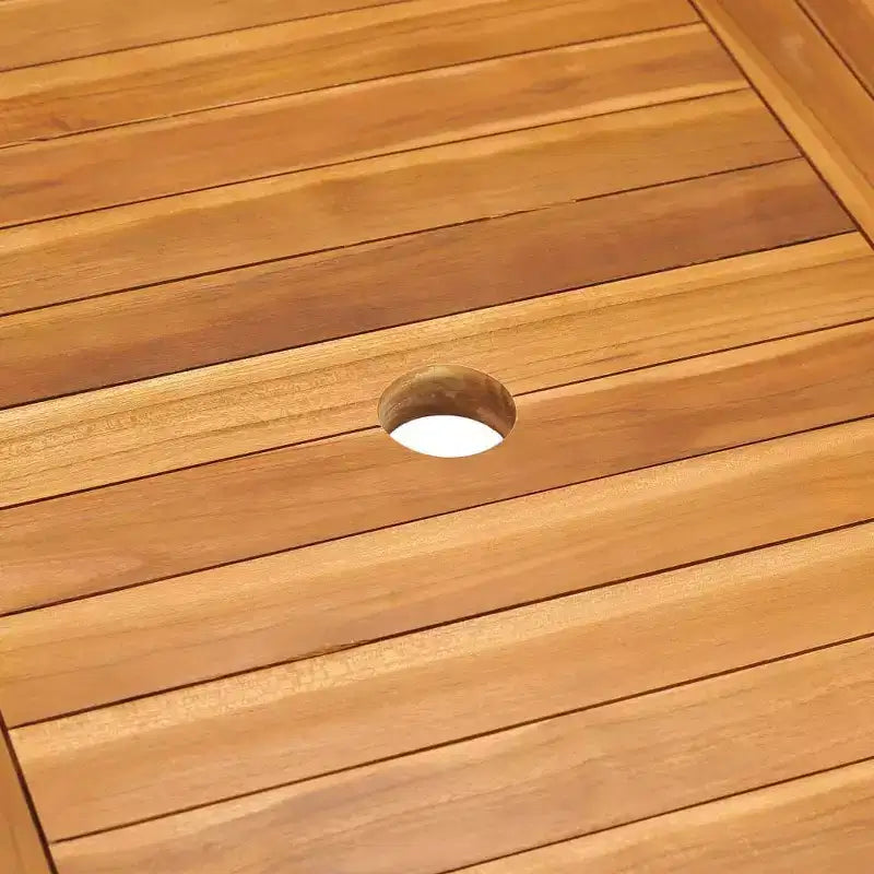vidaXL Libreria con asse in legno di teak e cuscini in legno di teak Media