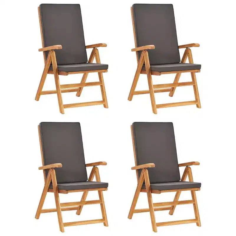 vidaXL Libreria con asse in legno di teak e cuscini in legno di teak Media