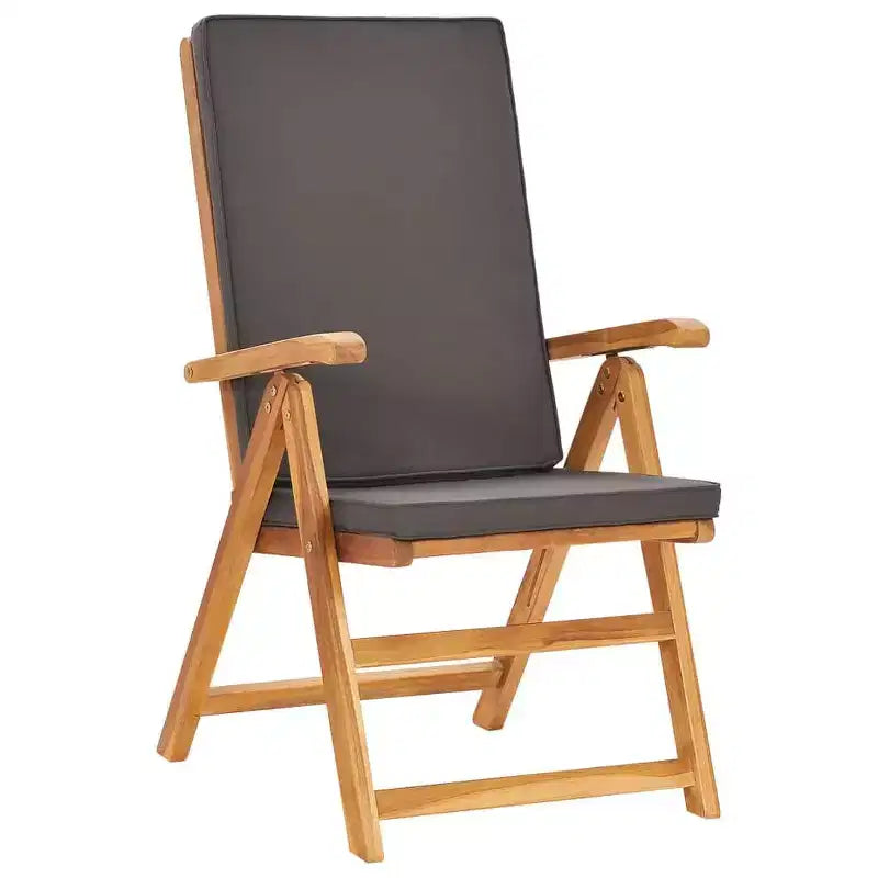 vidaXL Libreria con asse in legno di teak e cuscini in legno di teak Media