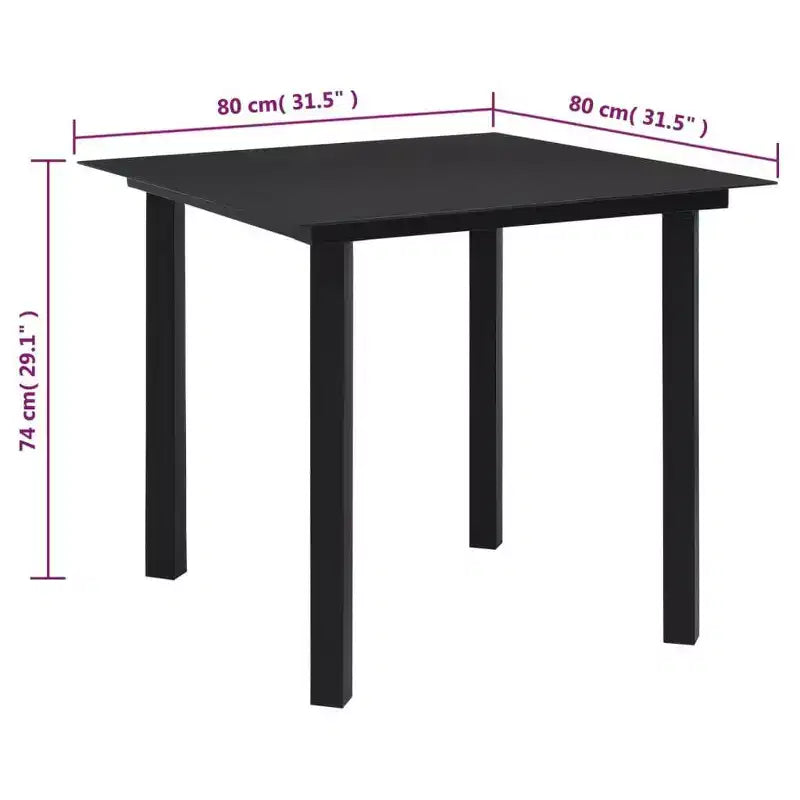 vidaXL Set da pranzo da giardino in polyrattan nero Sedute medie numerose
