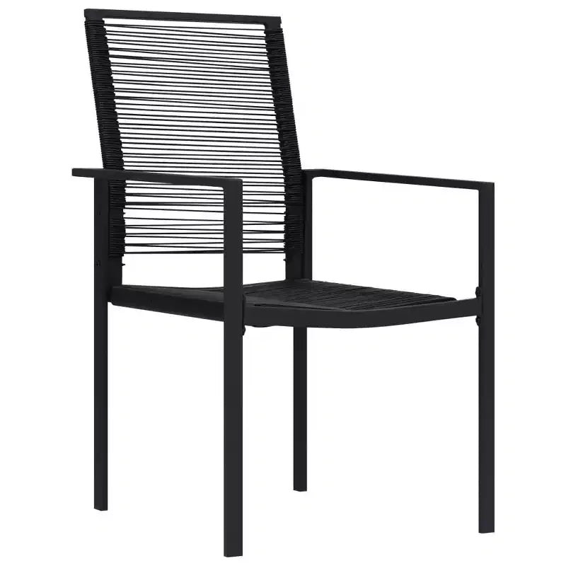 vidaXL Set da Pranzo in Vetro Nero Medio Resistente Set da Pranzo da Giardino