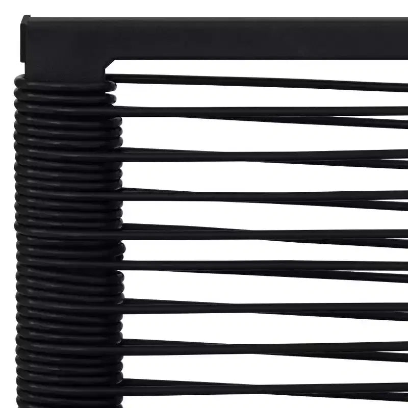 vidaXL Set da Pranzo in Vetro Nero Medio Resistente Set da Pranzo da Giardino