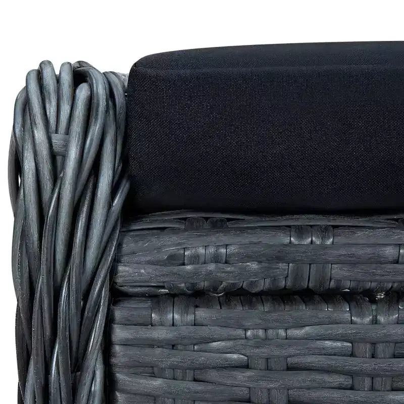 vidaXL Set da pranzo da esterno Grigio scuro Legno massello di acacia Media