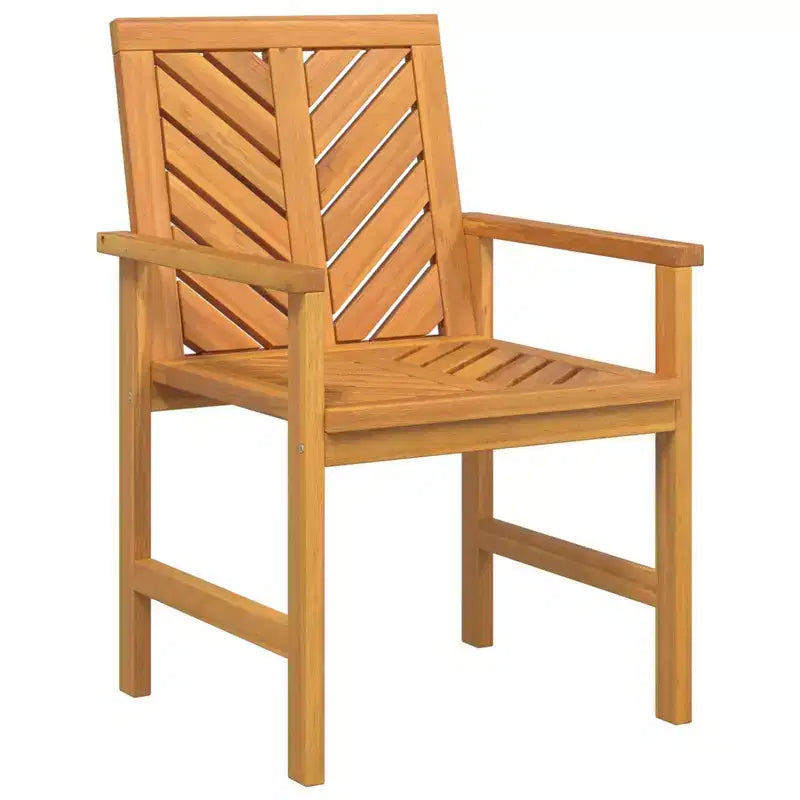 vidaXL Salotto da Giardino 5 pz Marrone Legno Massello di Acacia