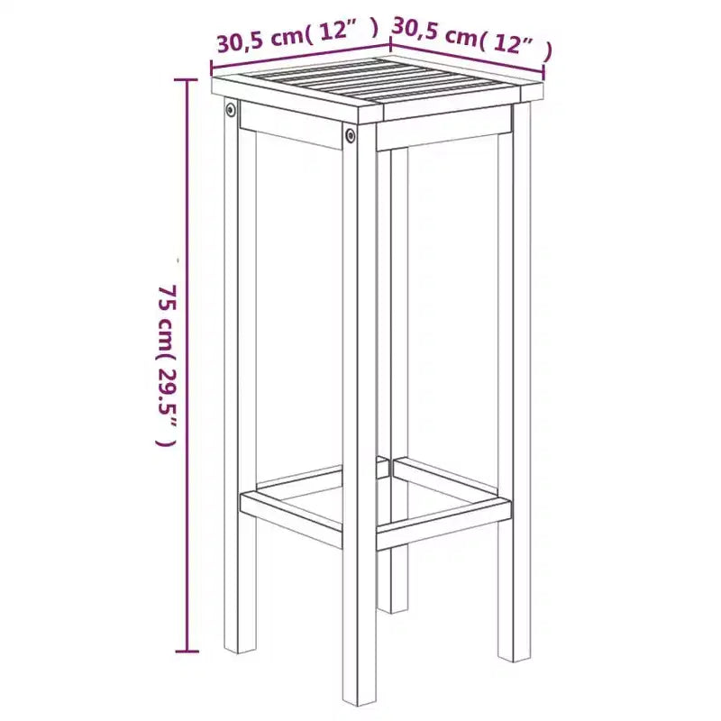 Set Bar da Giardino vidaXL in Legno Naturale Massello di Acacia Grande Durevole