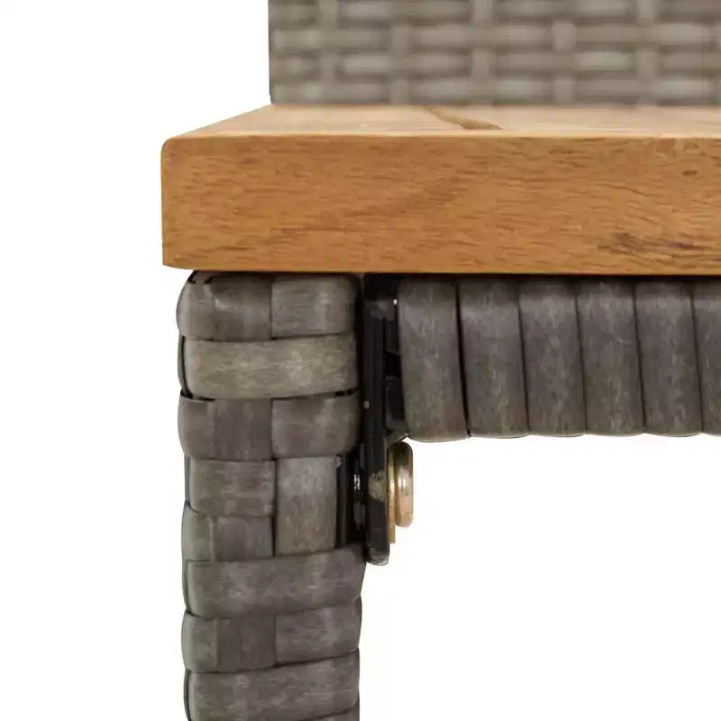 vidaXL Set mobili bar da giardino in polyrattan, di medie dimensioni e resistenti