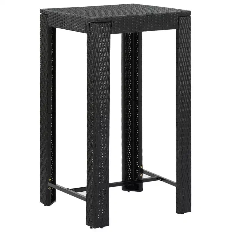 vidaXL Set mobili bar da giardino in polyrattan, di medie dimensioni e resistenti