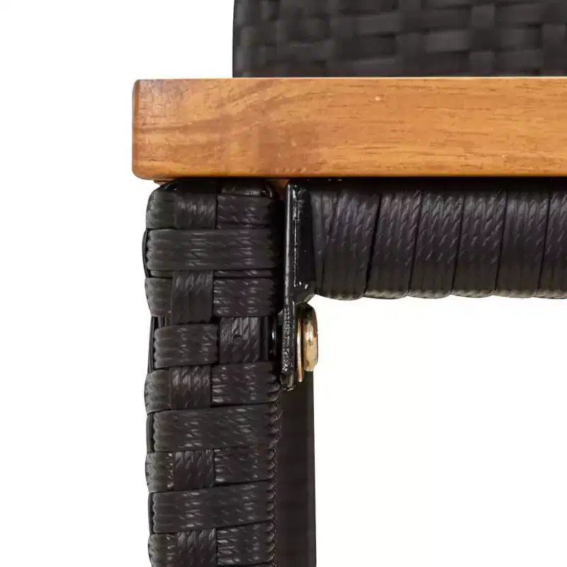 vidaXL Set mobili bar da giardino in polyrattan, di medie dimensioni e resistenti