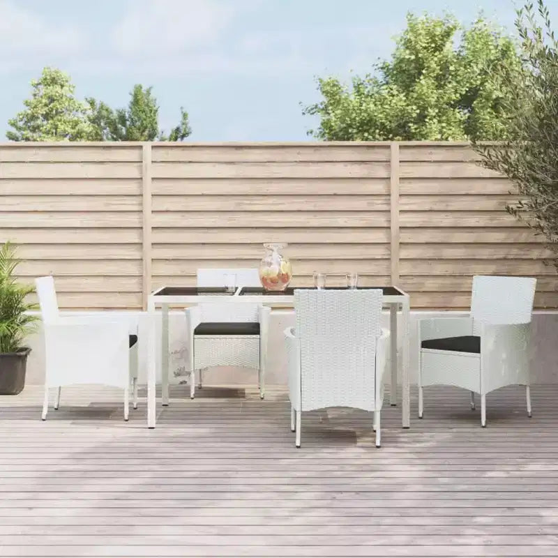vidaXL Set da pranzo da esterni 4 pz.