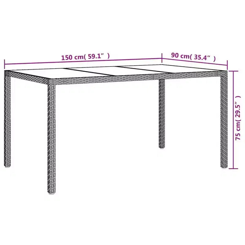vidaXL Set da pranzo da esterni 4 pz.