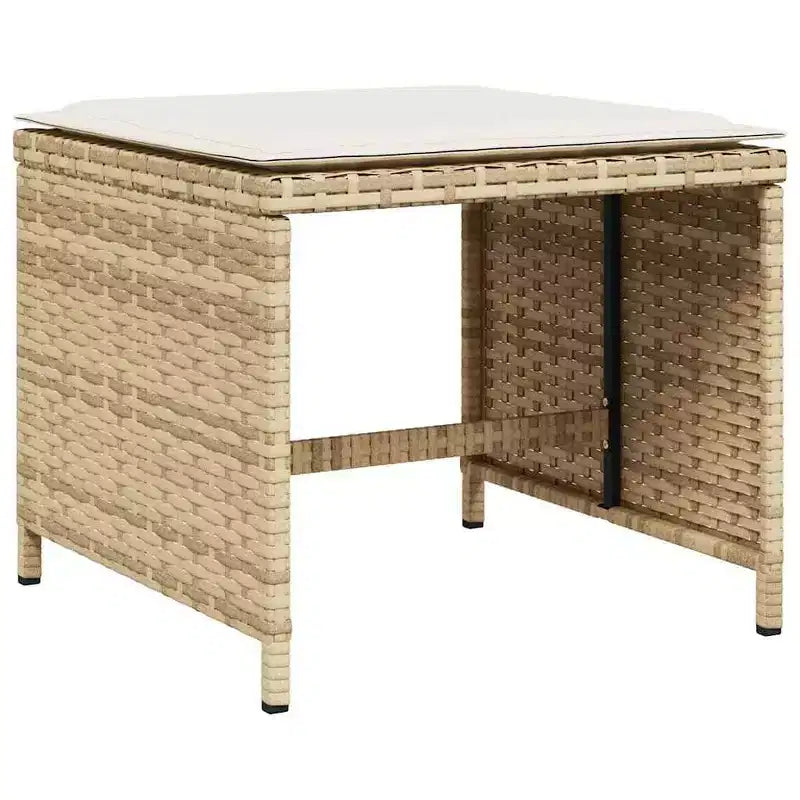 vidaXL Set da pranzo da giardino beige, marrone