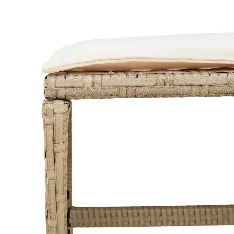 vidaXL Set da pranzo da giardino beige, marrone