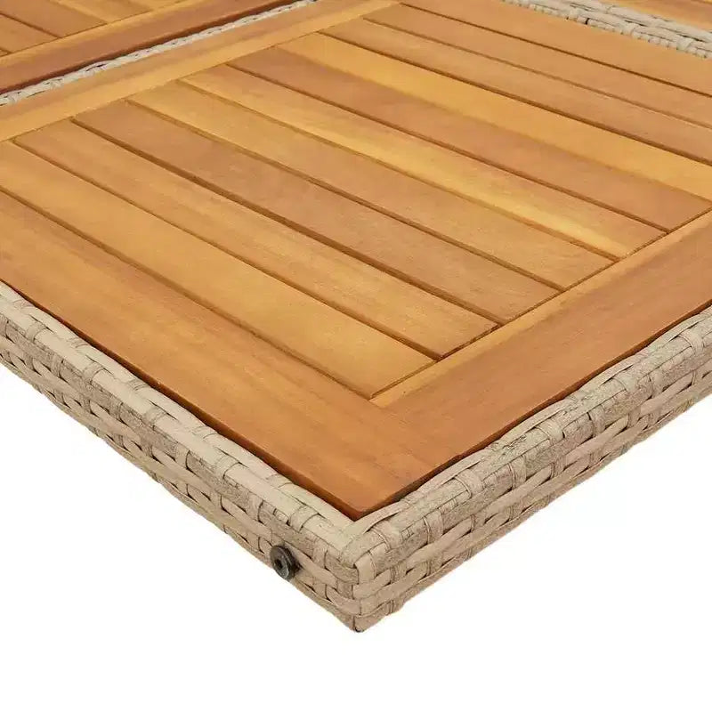 vidaXL Set da pranzo da giardino beige, marrone