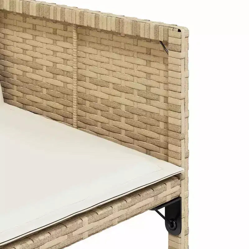 vidaXL Set da pranzo da giardino beige, marrone