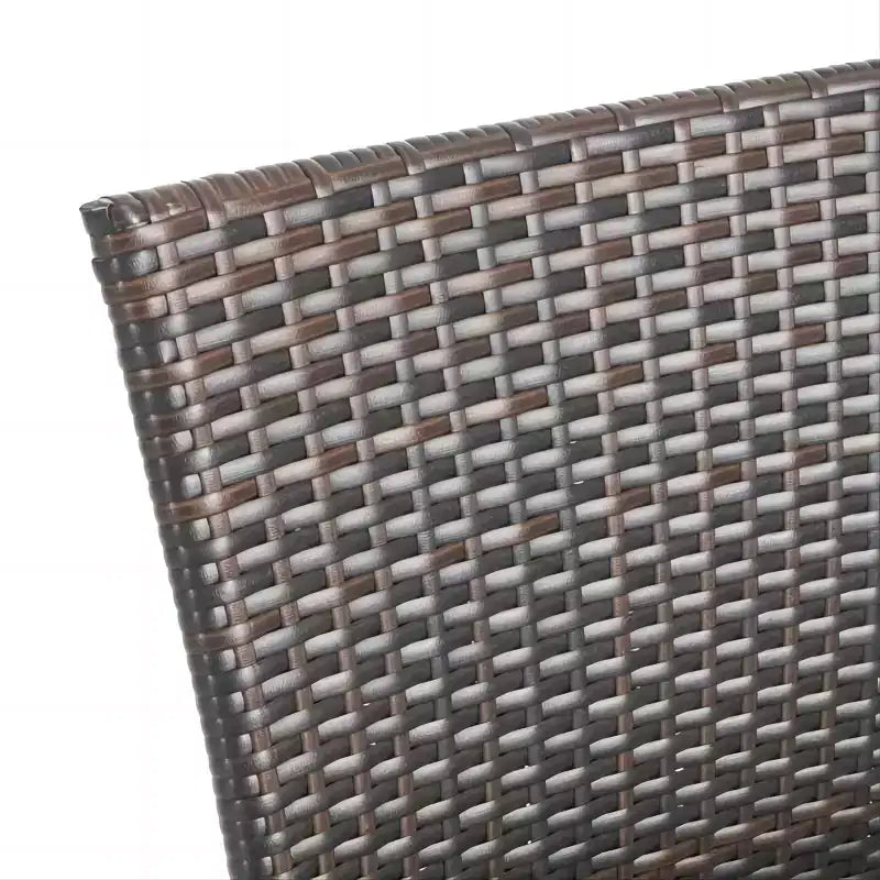 Sedie impilabili da esterno in vimini PE, 4 pezzi, resistenti alle intemperie per patio, giardino, terrazzo e piscina
