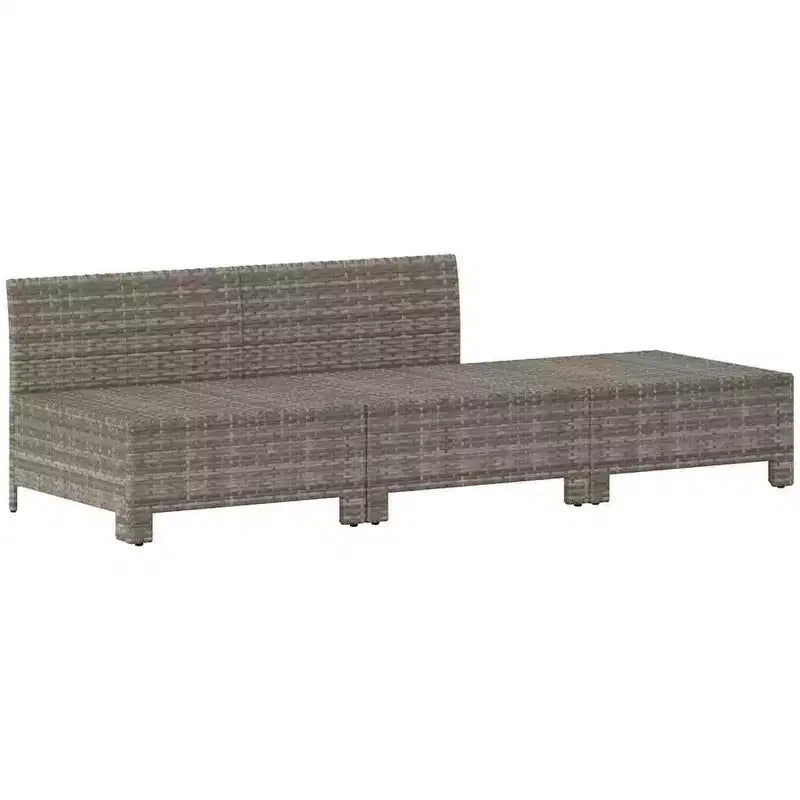 vidaXL Set divani da giardino Grigio, Grigio scuro