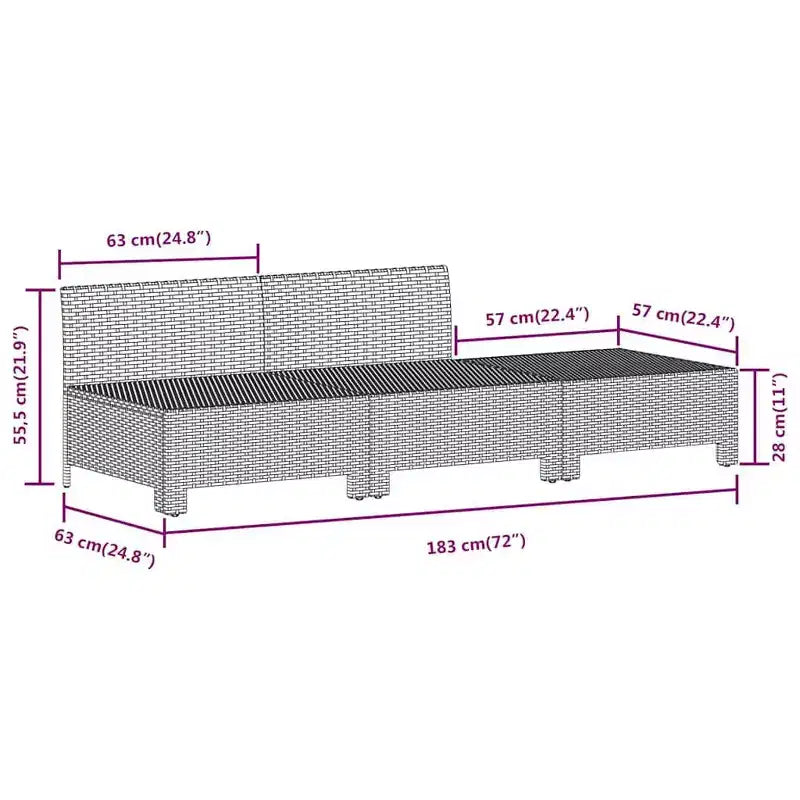 vidaXL Set divani da giardino Grigio, Grigio scuro