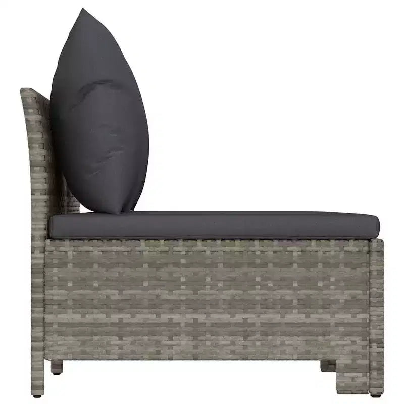 vidaXL Set divani da giardino Grigio, Grigio scuro