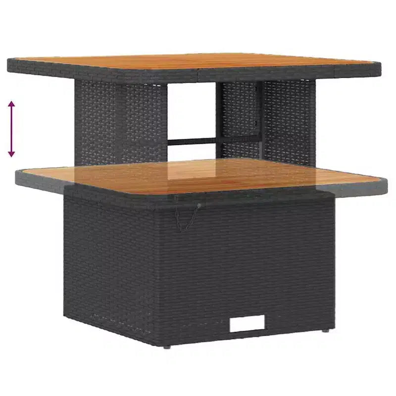 Set da pranzo da giardino in polyrattan vidaXL